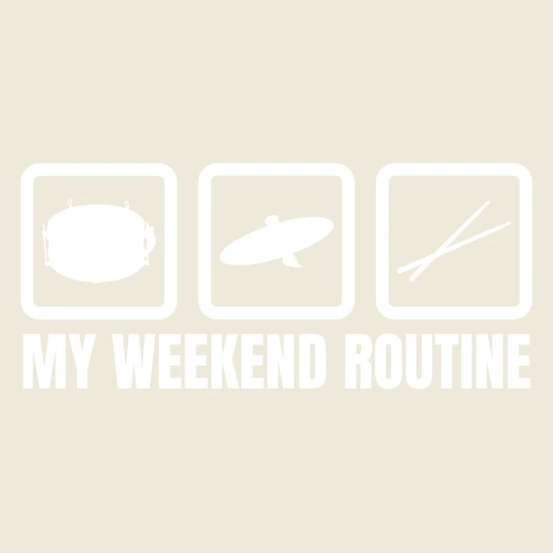 Schlagzeuger Wochenendroutine