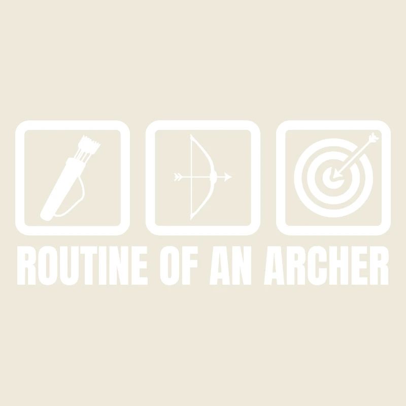 Routine eines Bogenschützen