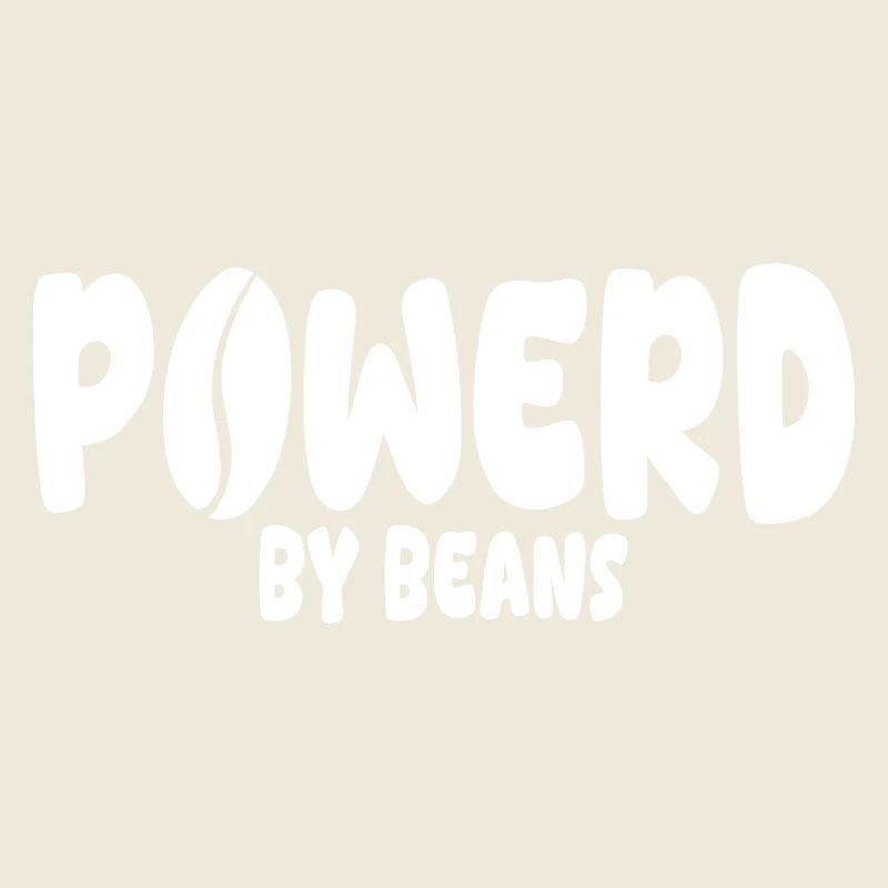 Conception de logo de dessin animé Power by Beans