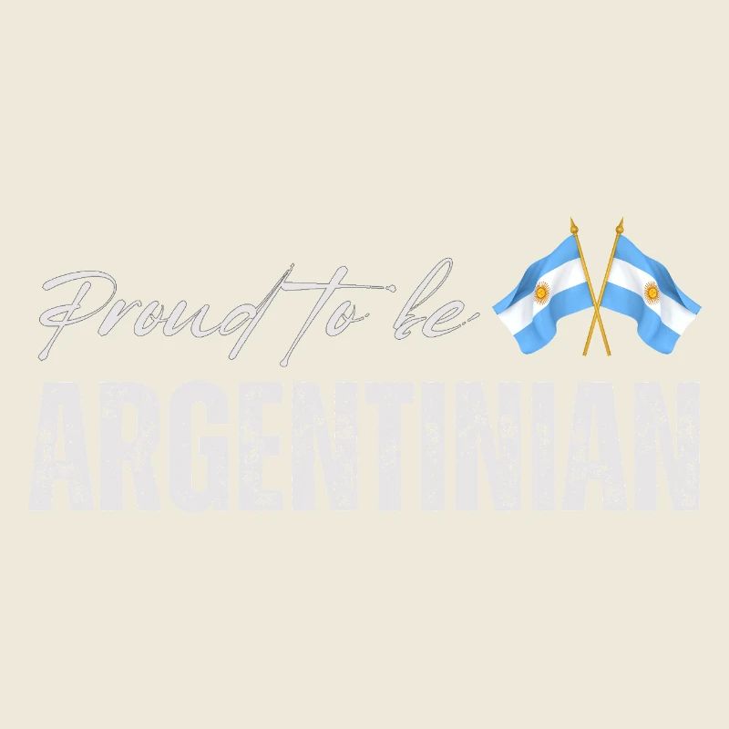 Stolzer Argentinier, ich liebe Argentinien