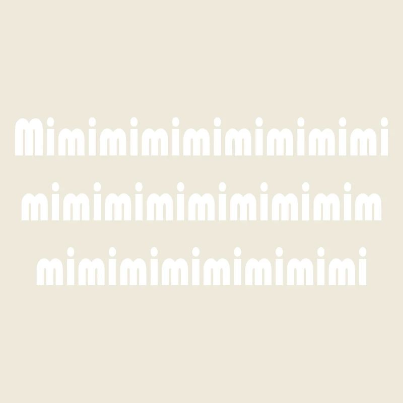Mimi Typografie Muster Pattern