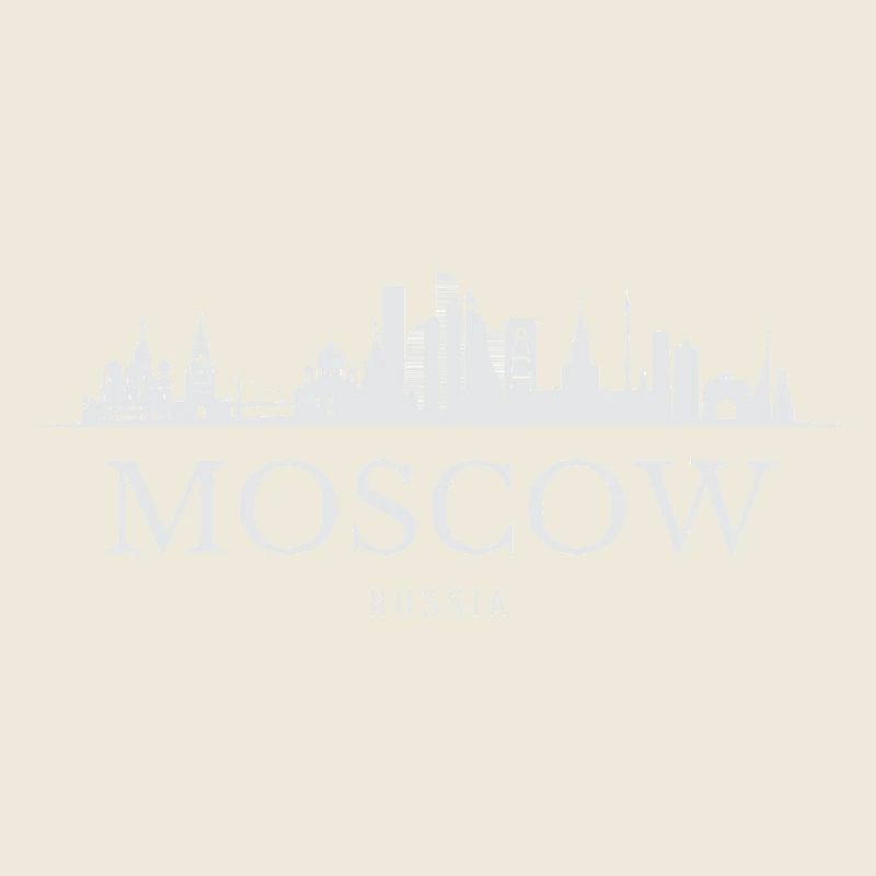 Silhouette de Moscou, Moscou Russie