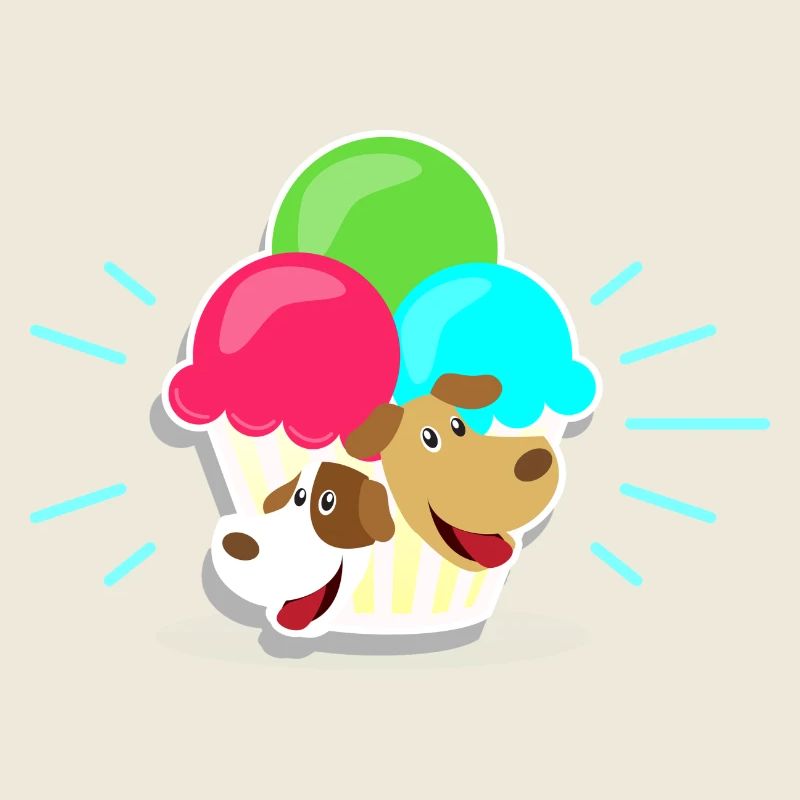 Glace et chiens cadeau I