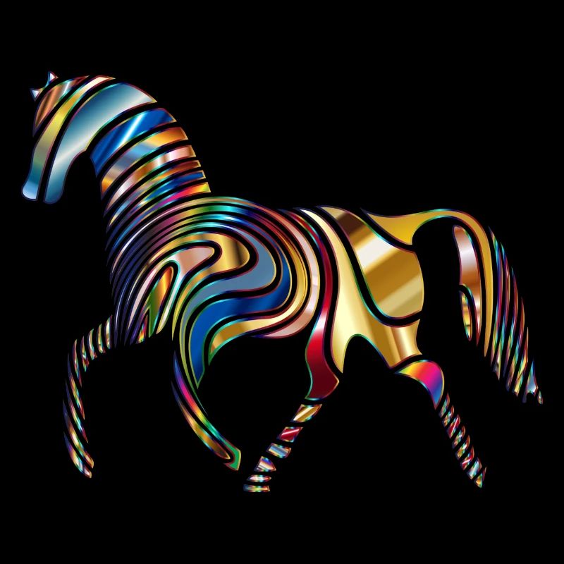 Cheval - coloré à travers le monde