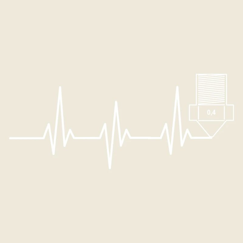 Heartbeat Impression 3D drôle TShirt Design