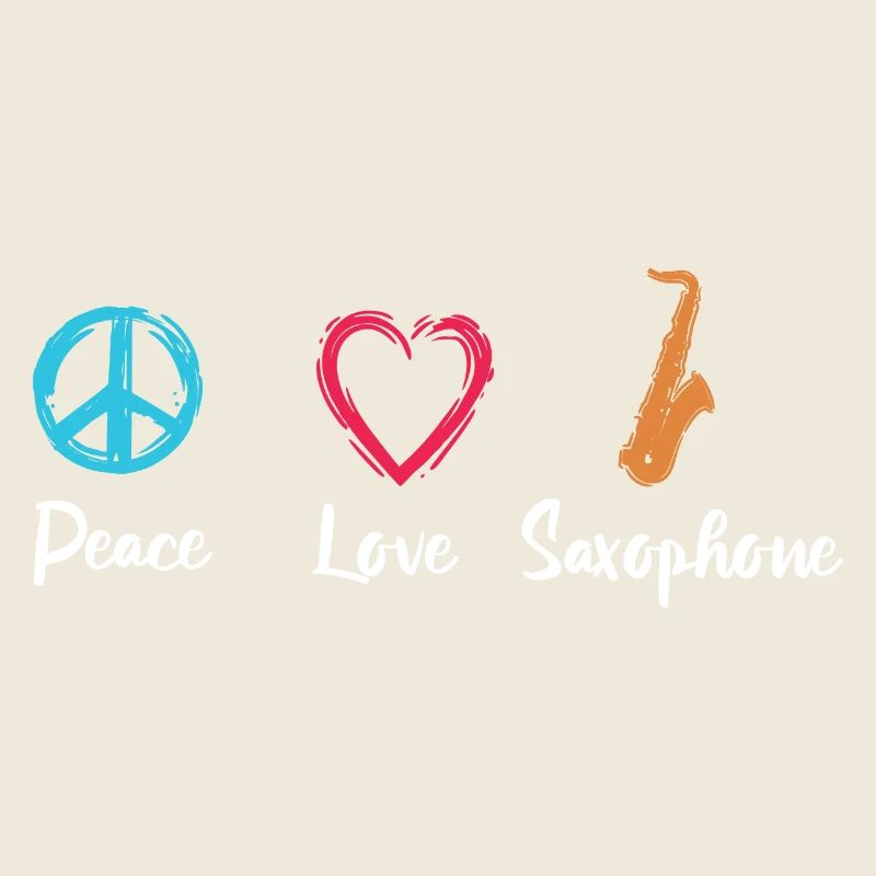Frieden Liebe Saxophon