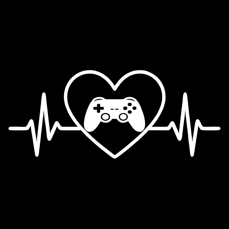 Videospiele Gamer Herz-Controller