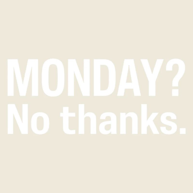 MontagNeinDanke TypoNoire