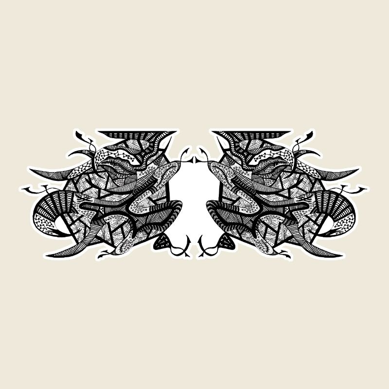 Design abstrait noir et blanc n°7