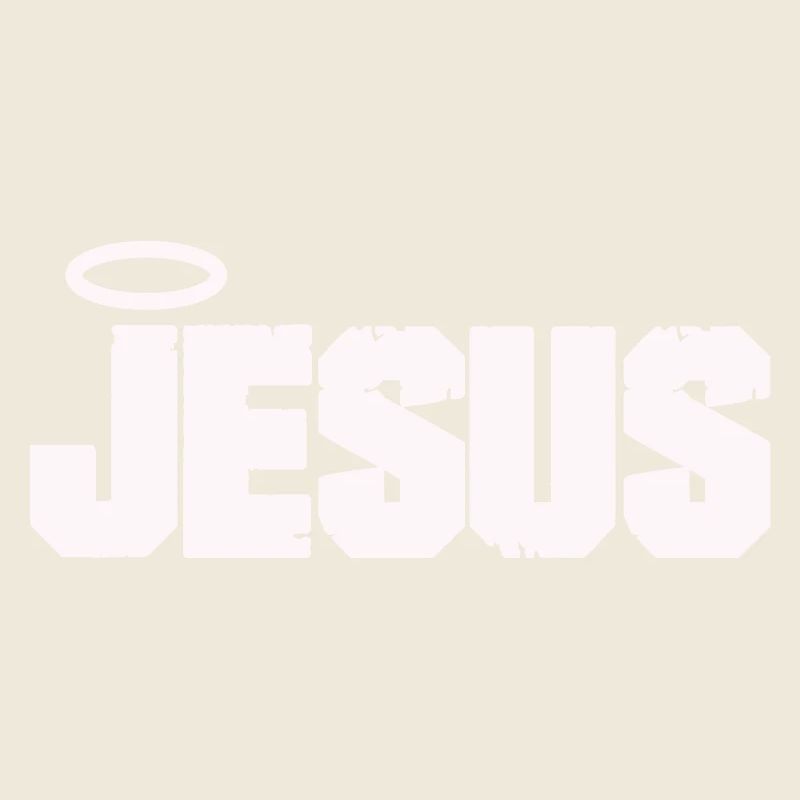 Lettres de Jésus avec auréole