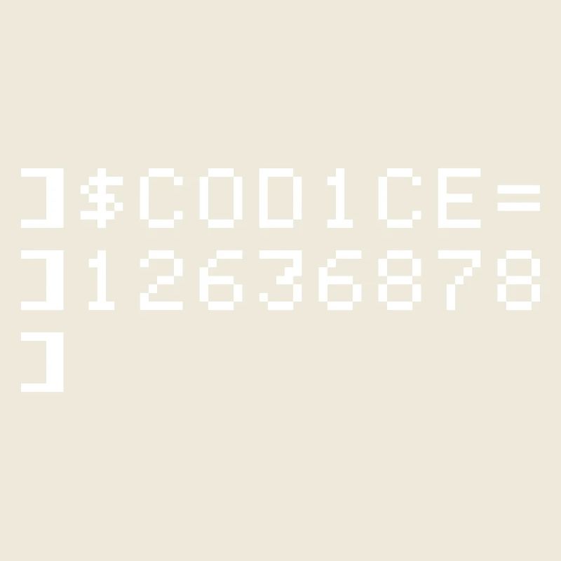 C0D1CE Codice 8-Bit Esadecimale Code Nerd Pix