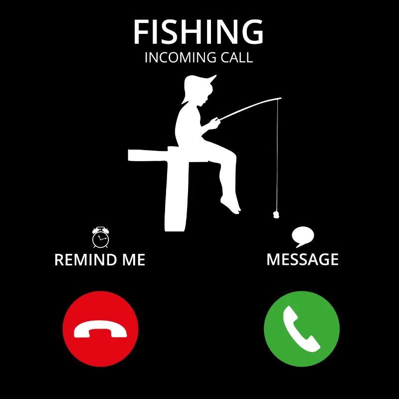 Appel du poisson de pêche pêche d'appel mobile pêcheur à la ligne