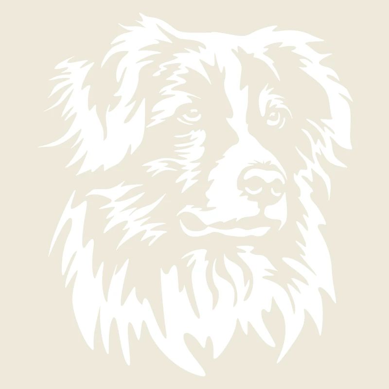Australian Shepherd head "Black Edition"