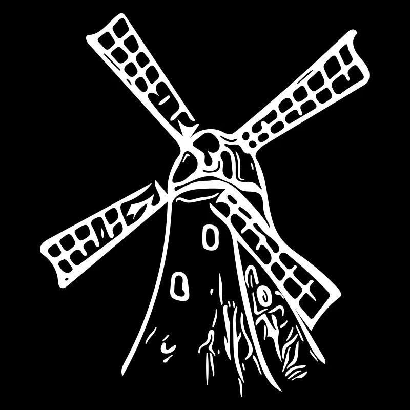 Klassische Vintage Windmühle
