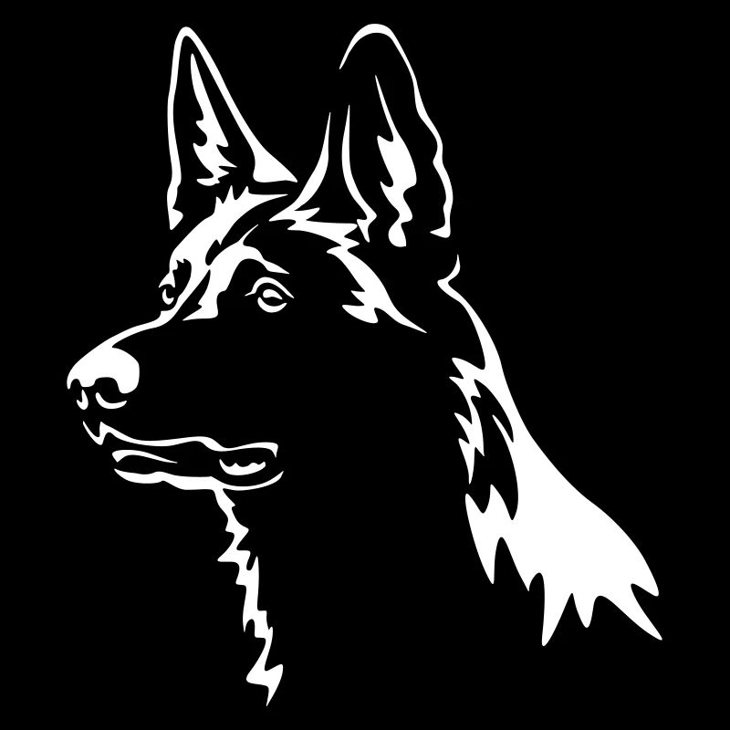 German Shepherd Head "Black Edition"