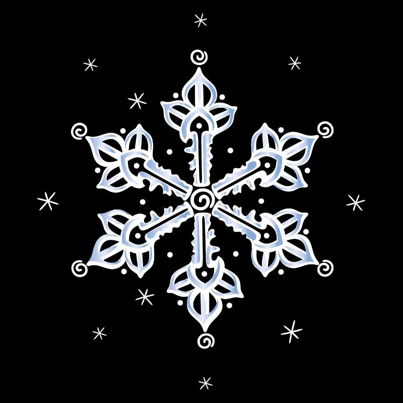 Schneeflocke Eiskristall