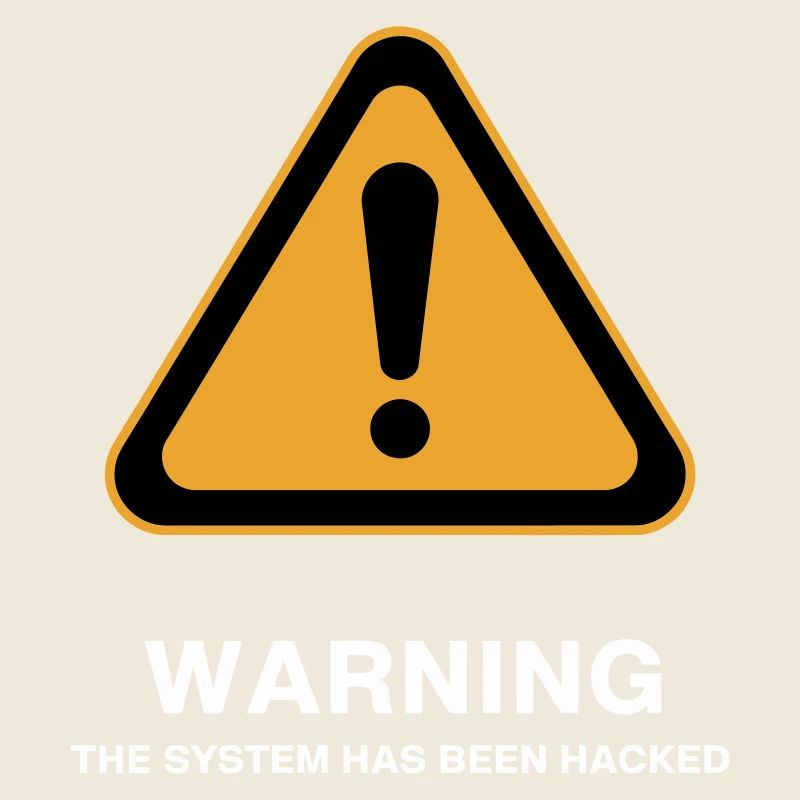 Icône d’avertissement du système piraté