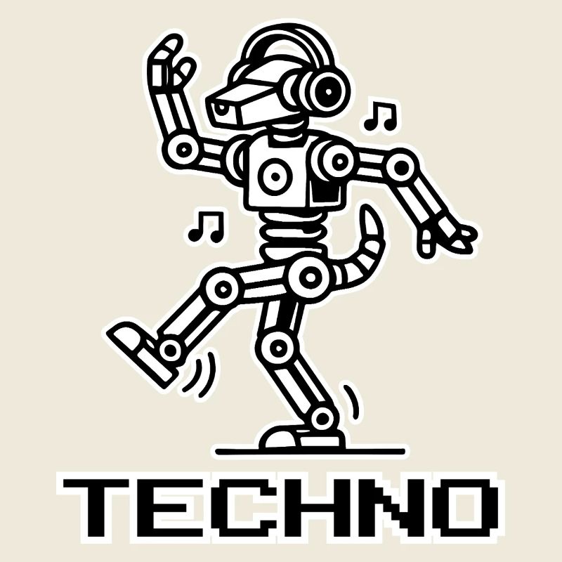Dancing Robot Dog - Techno Rave Design