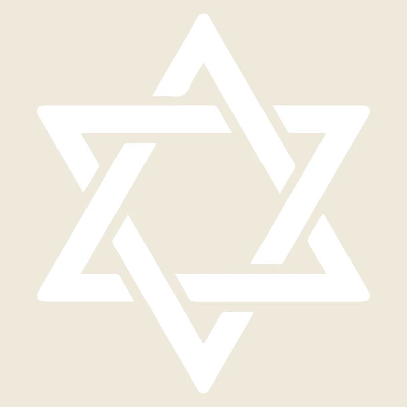 Étoile de David en blanc