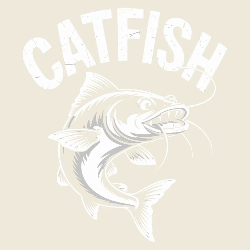 Conception de pêche d’aventure au poisson-chat