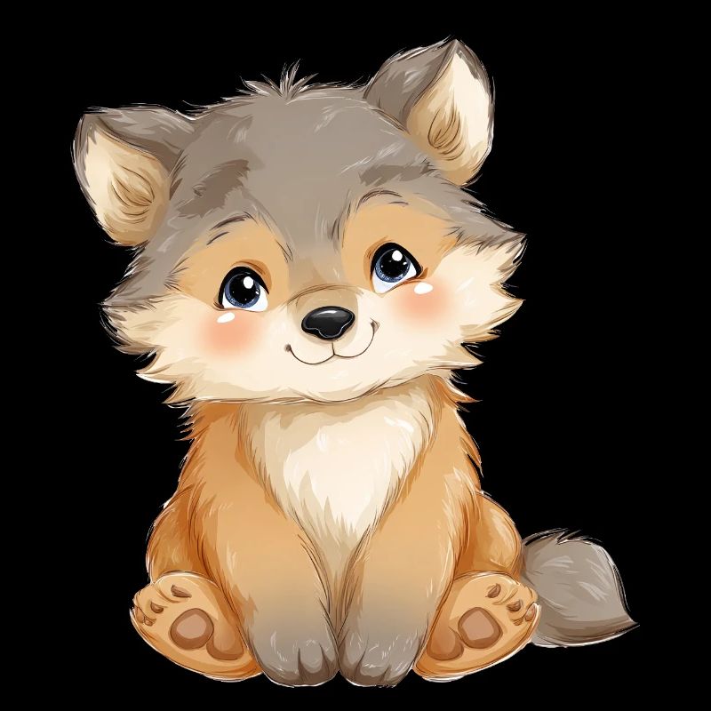 Mignon bébé loup