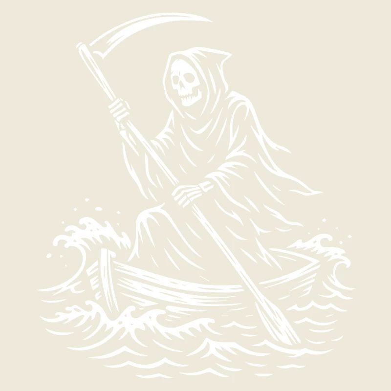 Conception de bateau Macabre Grim Reaper