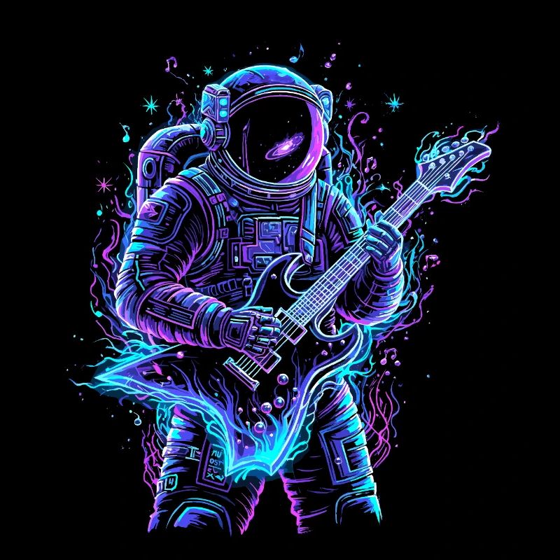 Astronaut Musician - E-Gitarre
