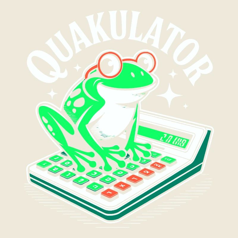 Funny Saying Math Frog Calculator