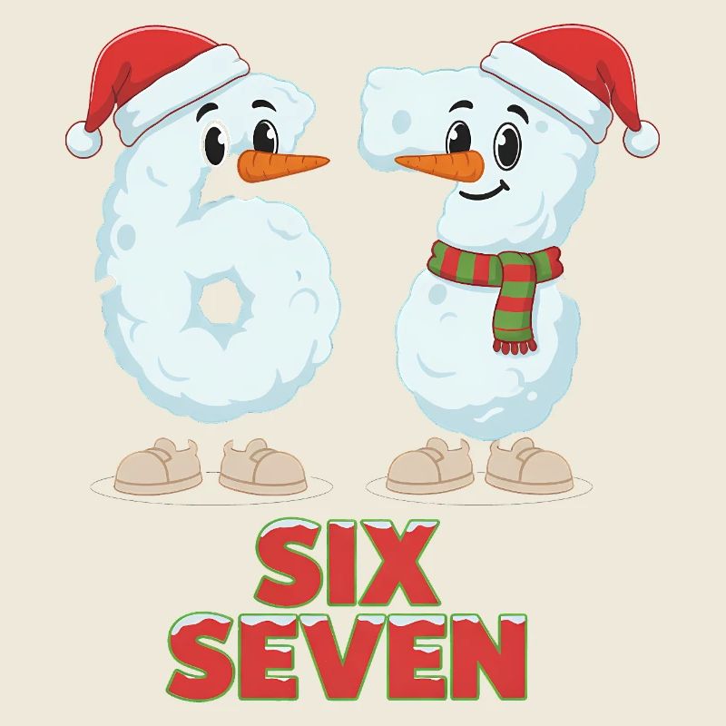 6 7 Meme Weihnachten Lustig Sechs Sieben Geschenk