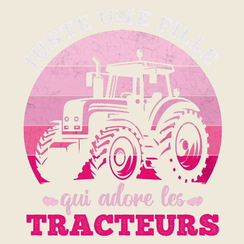 Nur ein Mädchen, das den Traktorhumor liebt