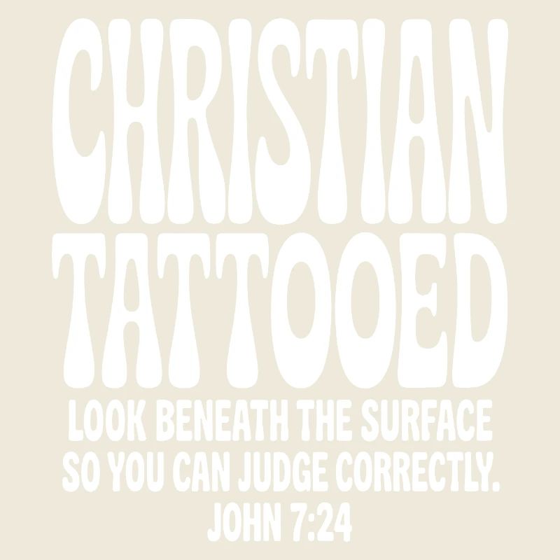 Christian Tattooed Bold Typography Tee