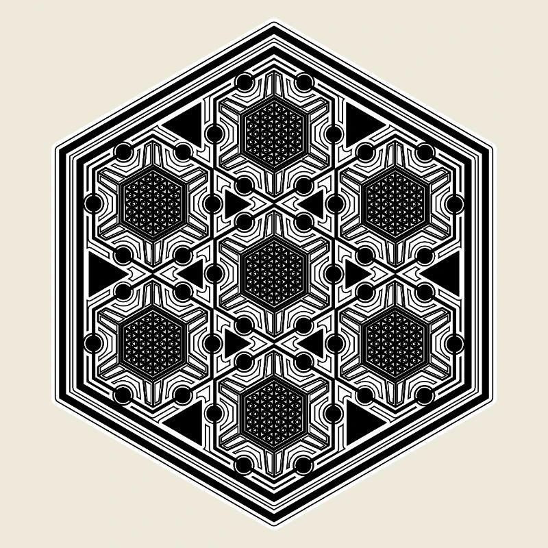 Rave Festival Psytrance Mandala Geometry Pattern