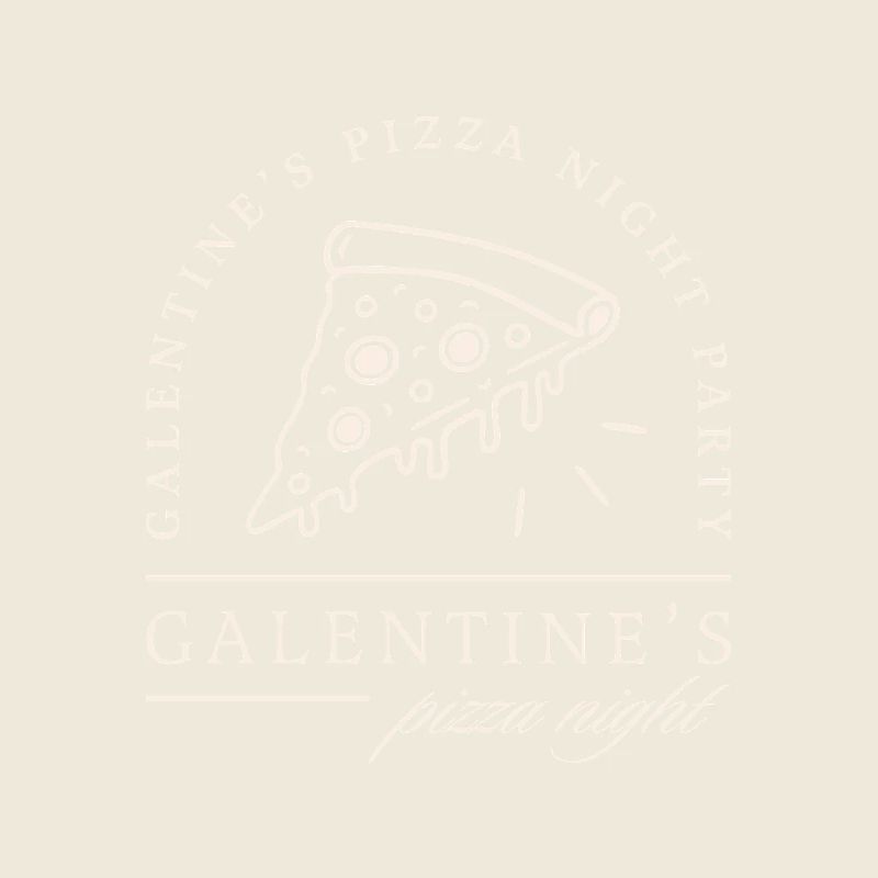 Galentines' Tag Pizza Abend Valentinstags-Mädchen-Dinner