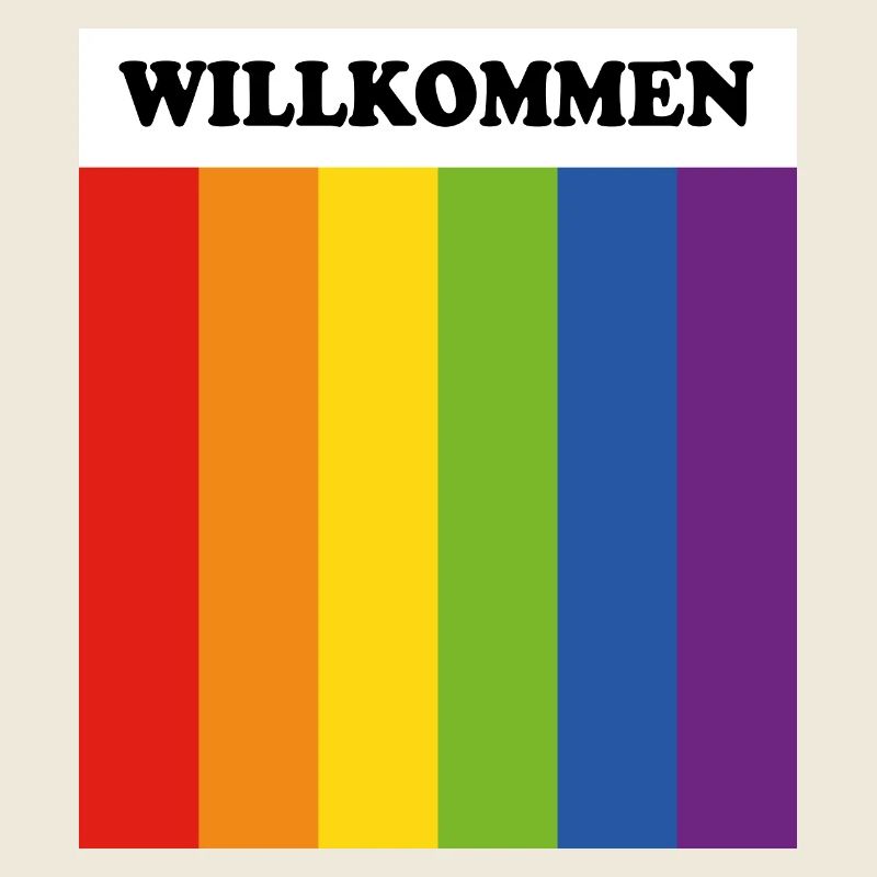 LGBT welcome Willkommen German