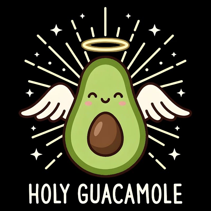 Heiliger Guacamole süßer Avocado-Engel