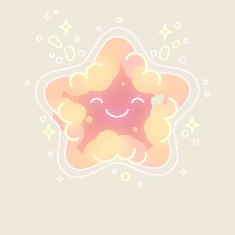 Pastel Star Cuddly Star Kids Star