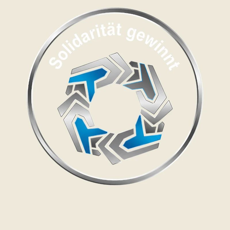 Solidarität Kreis Symbol starkes Statement