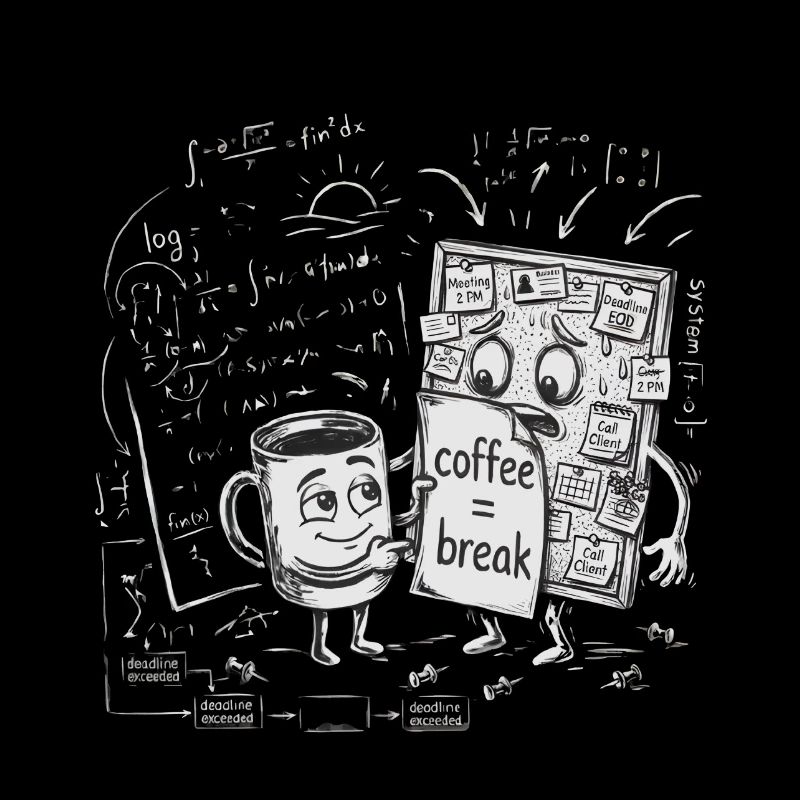 Deadline Chaos: Coffee Break Office Gift