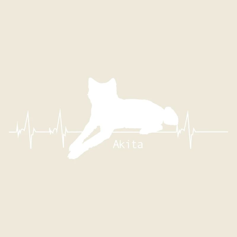 Akita Inu Heartbeat Geschenk