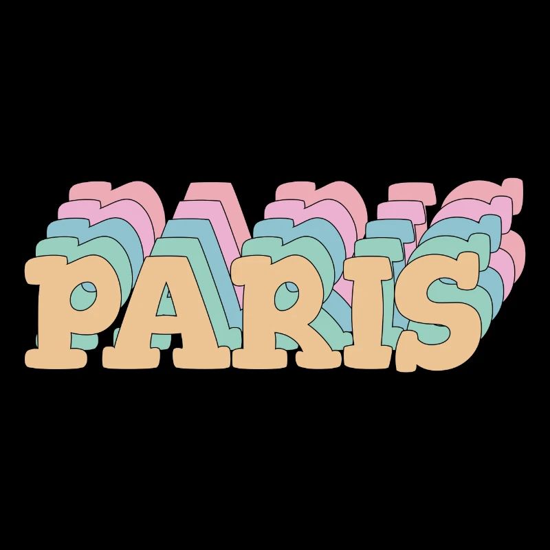 Paris – Pastell Typo & Städteflair