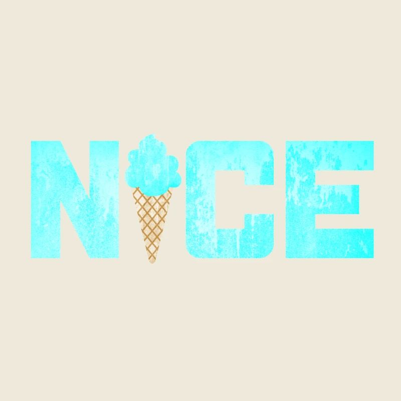 Nice Eis Icecream Eiscreme Sommer Urlaub Fun Fan