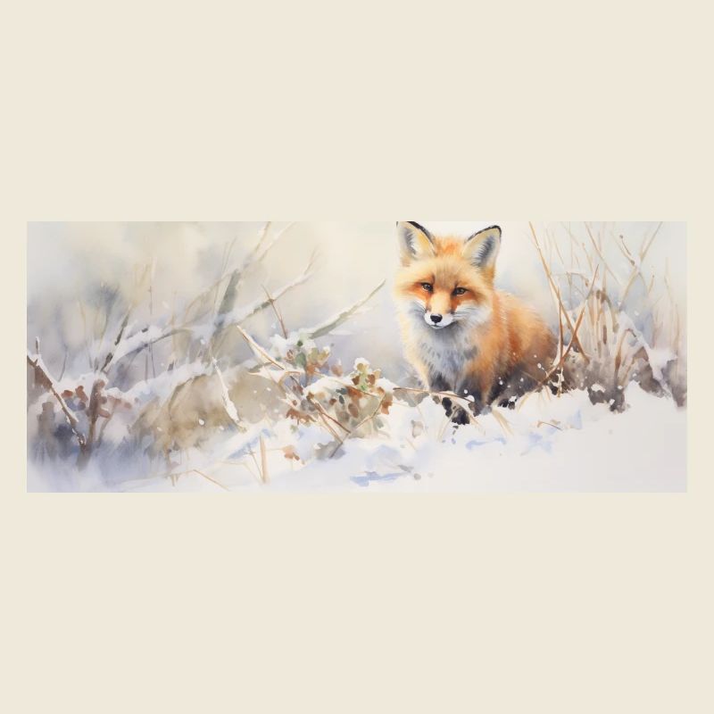 Fox Landscape Snow