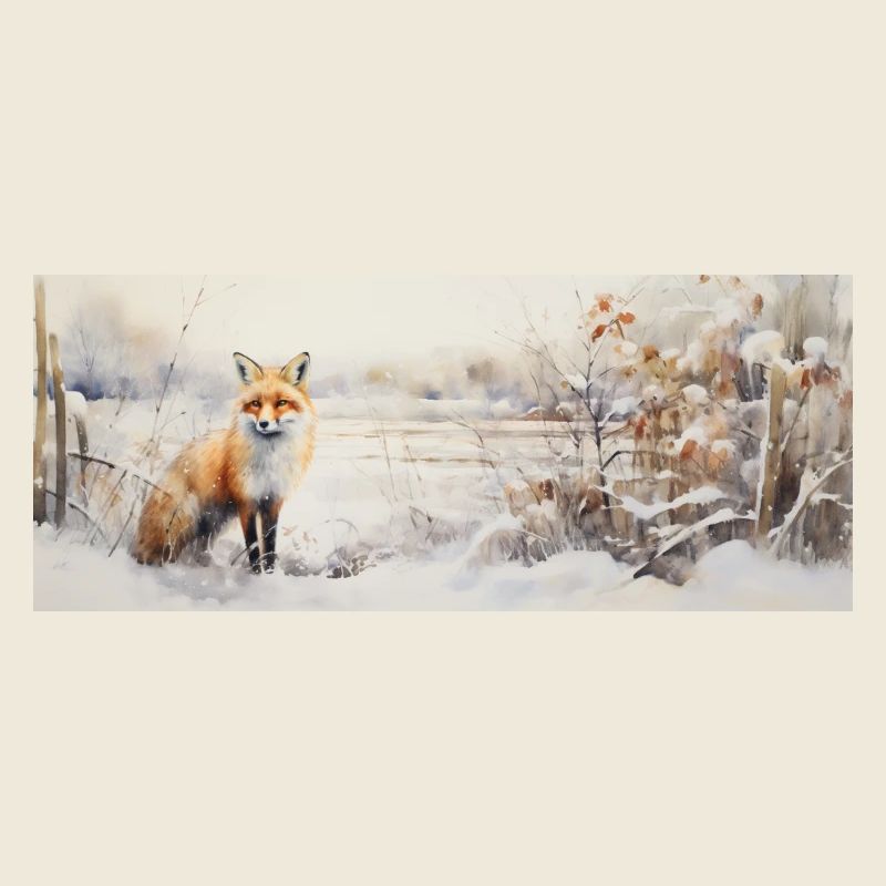 Fuchs Landschaft Schnee