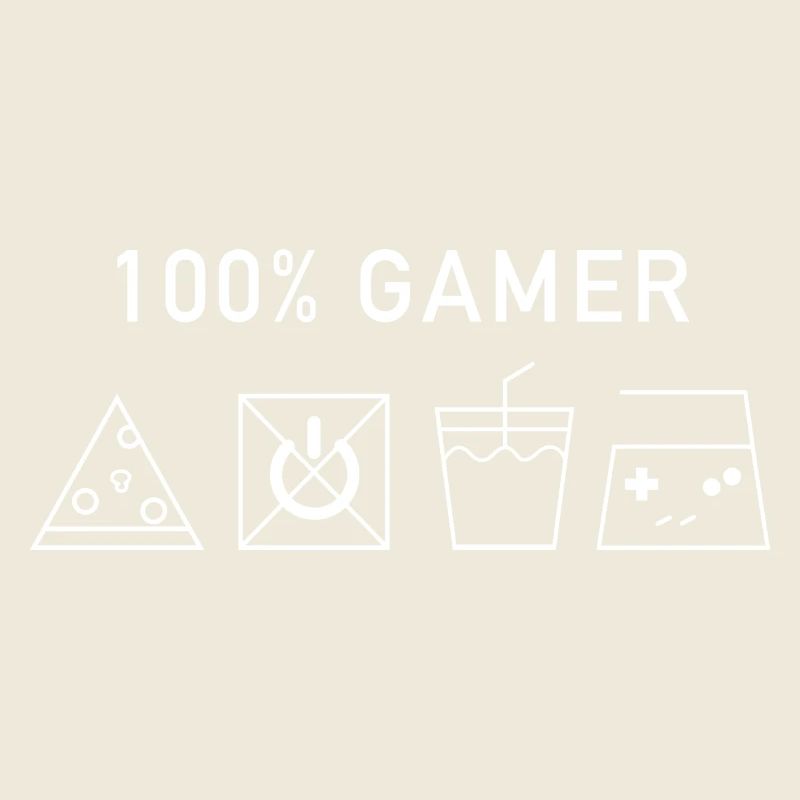 100% Gamer (Version Blanche)