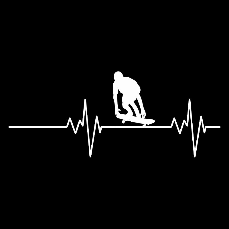 Heartbeat Skateboard Skateboarder Skate