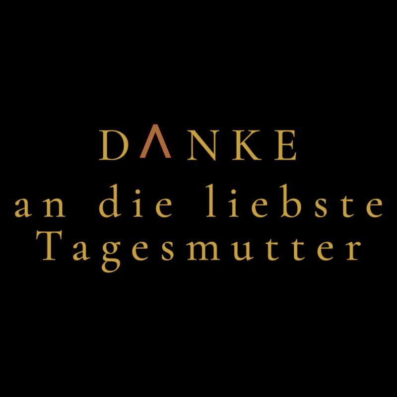 Danke Tagesmutter Goldschrift