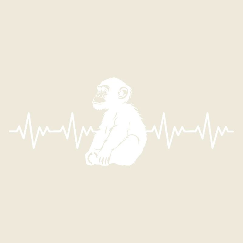 Monkey Chimpanzee ECG Heartbeat