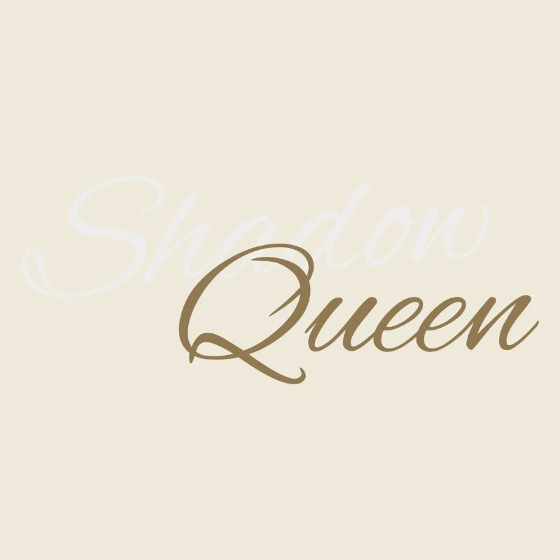 Shadow Queen Golden Cursive Script