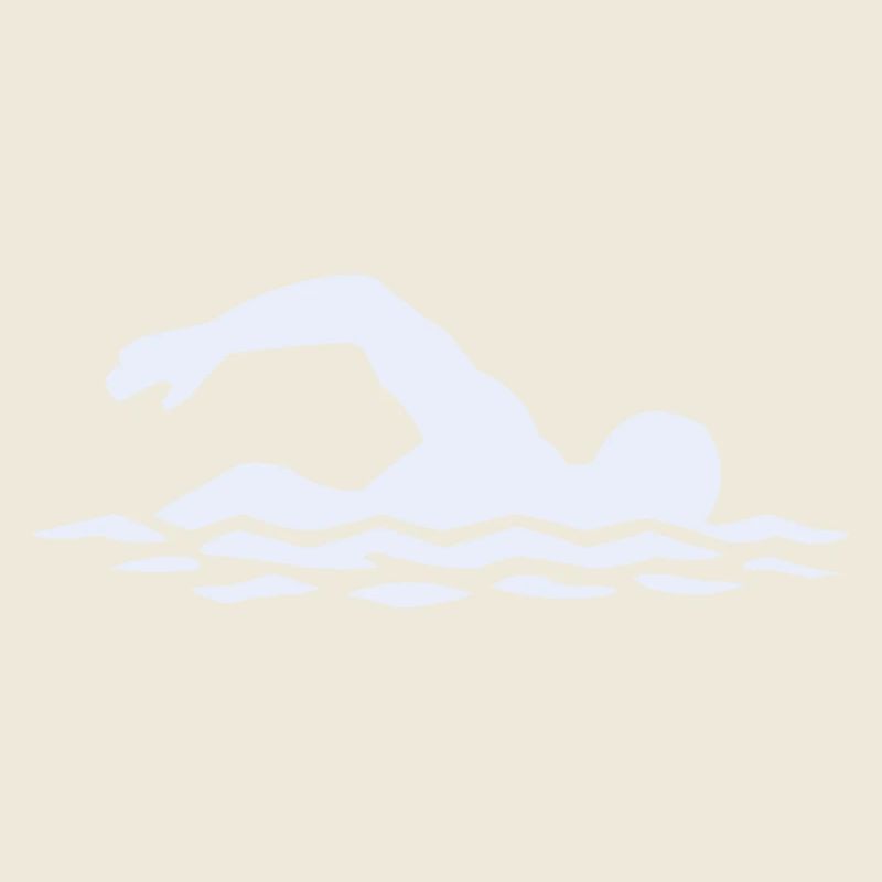 Silhouette de flotteur dans l’eau