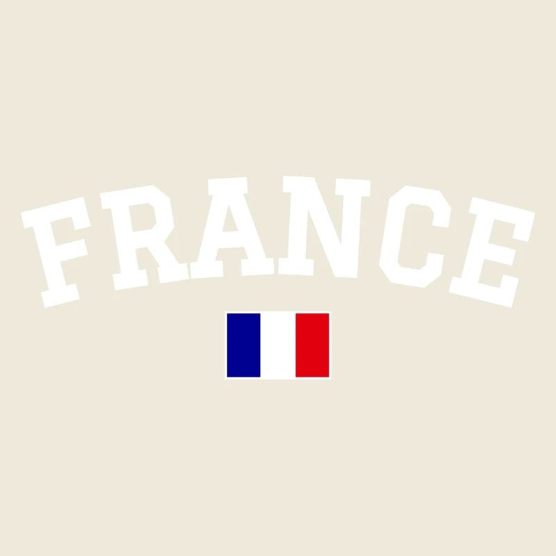 Drapeau français Dessin blanc